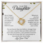 To My daughter | Love Knot Necklace