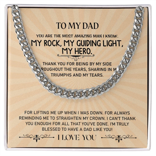 To My dad | Cuban Link Chain